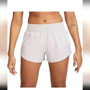 NWT Nike Shorts One Dri Fit Mid Rise Brief Lined Size Small Light Purple